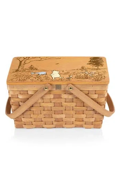 Picnic Time Winnie The Pooh Picnic Basket In Beige