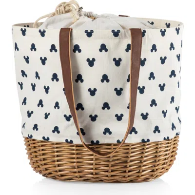 Picnic Time X Disney® Mickey Mouse Coronado Basket Tote In Metallic