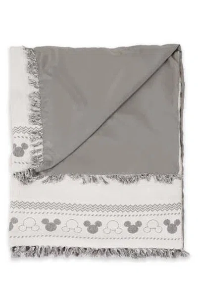Picnic Time X Disney® Mickey Mouse Farmhouse Picnic Blanket In Gray