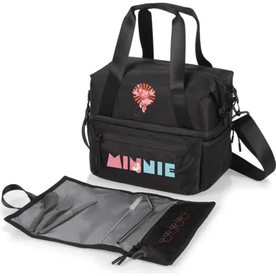 Picnic Time X Disney® Tarana Cooler Lunch Tote Bag & Utensils In Minnie/black