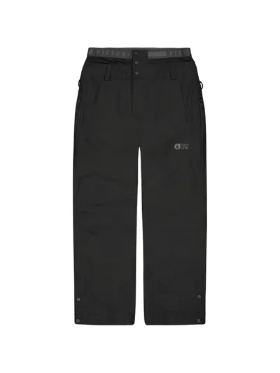Picture Button-fastening Trousers In Black