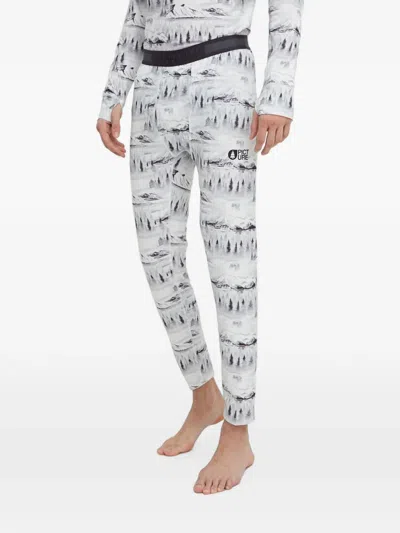 Picture Lhotse Landscape-print Ski Pants In White