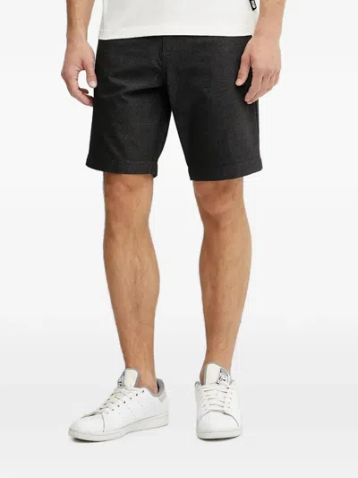Picture Logo-patch Chino Shorts In Black