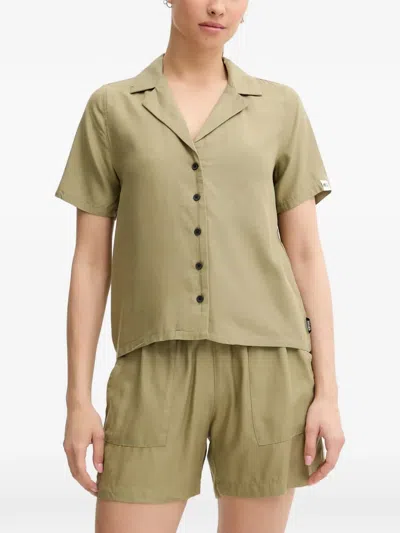 Picture Milou Short-sleeve Buttoned Shirt In Green