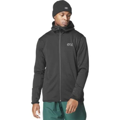 Picture Organic Bake Grid Full-zip Hooded Fleece In Black