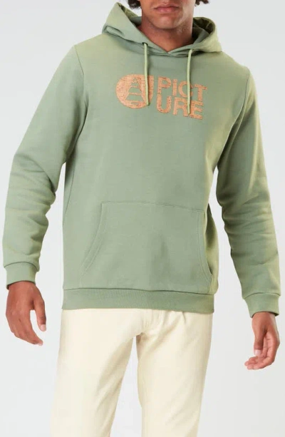 Picture Organic Clothing Basement Cork Graphic Hoodie In Green Spray