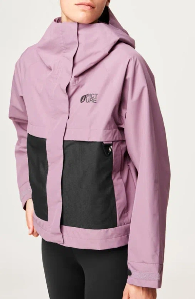 Picture Organic Clothing Cowrie Waterproof Hooded Jacket In Grapeade