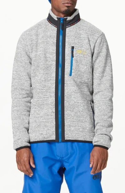 Picture Organic Clothing Dauwy Fleece Jacket In Grey Melange