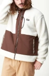 Picture Organic Clothing Pemberton Hooded Fleece Jacket In Tofu Chicory Coffee