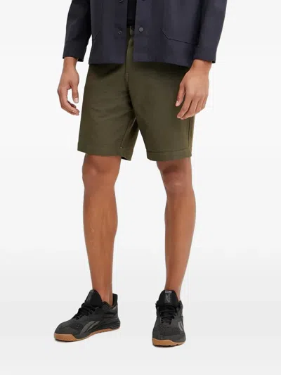 Picture Roll Hem Shorts In Green