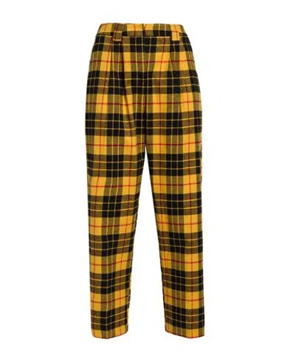 Pièce... Pièce. Woman Pants Marigold Size 8 Virgin Wool In Yellow