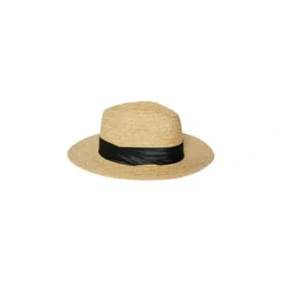 Pieces Bia Straw Hat In Brown