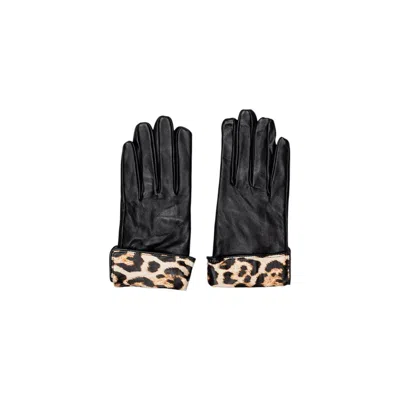 Pieces Black Leather Gloves