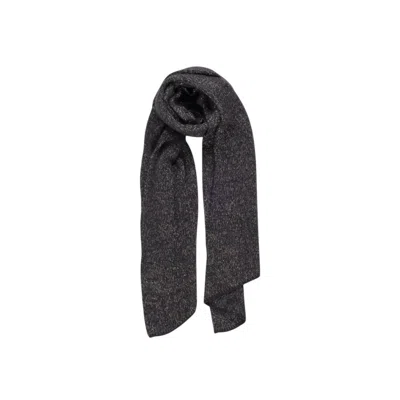 PIECES BLACK RECYCLED POLYESTER SCARF