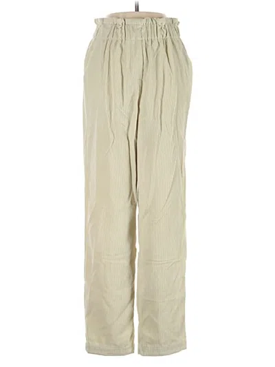 Pieces Casual Pants In Tan
