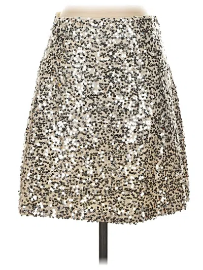 Pre-owned Pieces Casual Skirt In Silver