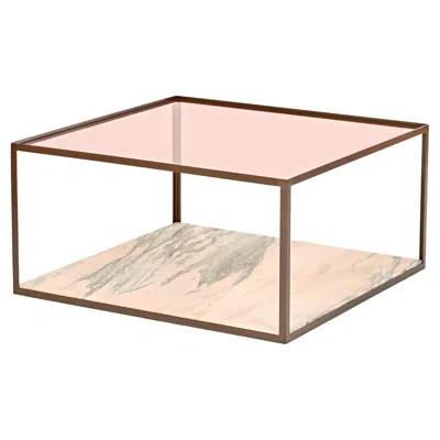 Pre-owned Pieces Fitted Coffee Table By , Modern Customizable Cocktail Table In Gold