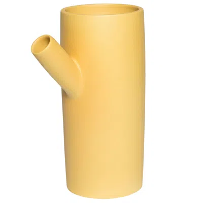 Pre-owned Pieces Forsythia Ceramic Handmade Vase By , Modern Customizable Yellow Pitcher