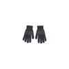 Pieces Gray Recycled Polyester Glove In Gray