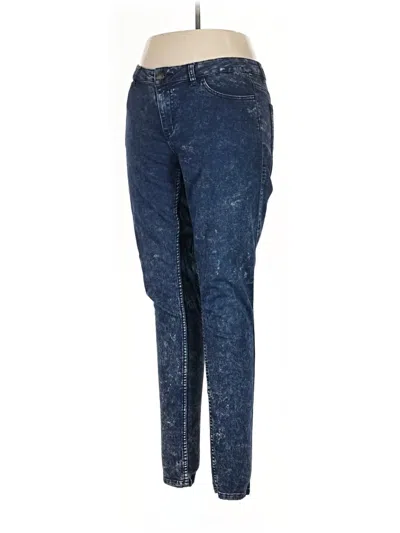 Pre-owned Pieces Jeggings In Blue