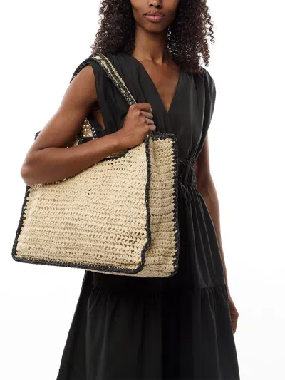 Pieces Lydia Contrast Shopper Bag