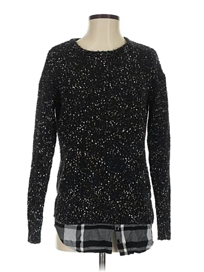 Pre-owned Pieces Pullover Sweater In Black