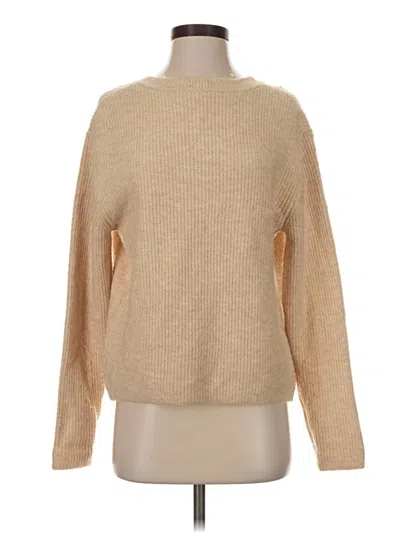 Pre-owned Pieces Pullover Sweater In Tan