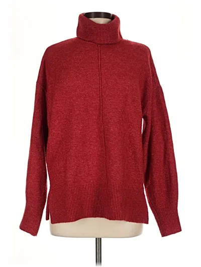 Pre-owned Pieces Turtleneck Sweater In Red