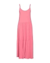 Pieces Woman Midi Dress Pink Size M Ecovero Viscose, Elastane