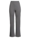 Pieces Woman Pants Grey Size L Cotton, Recycled Cotton, Polyester