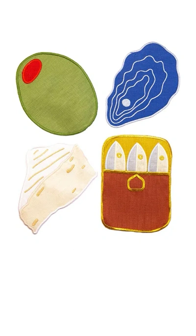 Piecework Hors D'oeuvres Napkins In Multi