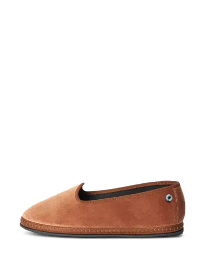 Piedaterre Velvet Sneakers In Brown