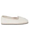 Piedàterre Venezia White White Friulana Alpaca Wool Ballet Flats In White