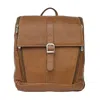 Piel Leather 2480 Slim Computer Backpack - Saddle