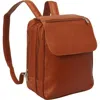 Piel Leather 2996 Flap - Over Tablet Backpack - Saddle