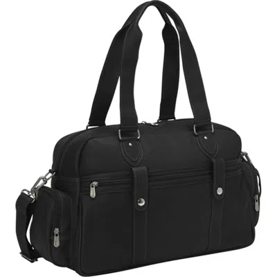 Piel Leather 3017 - Blk Adventurer Carry - On Satchel - Black