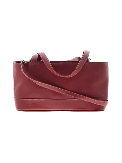 Pre-owned Piel Leather Leather Tote Bag In Red