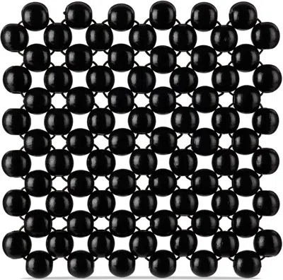 Pien Studios Ssense Exclusive Black Glossy Beads Large Coaster In Multi
