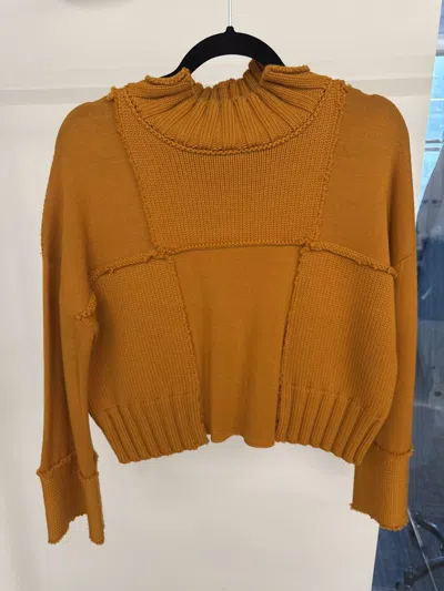 Pier Antonio Gaspari Women's Intaglio Sweater In Orange In Brown