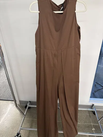Pier Antonio Gaspari Women's Poplin Overall In Date In Brown