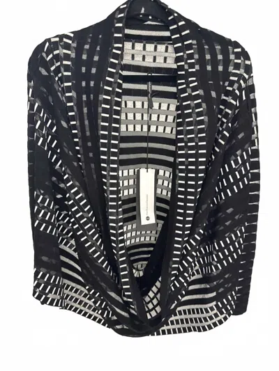 Pier Antonio Gaspari Women's Pull Asymmetric Jacquard Wrap In Caffè Nero In Metallic