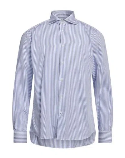 Pier-d Man Shirt Blue Size 17 Cotton
