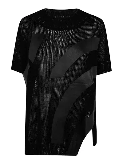 Pierantonio Gaspari Faux Leather Jacket In Black