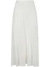 Pierantonio Gaspari Froisse Wide Leg Trousers In White
