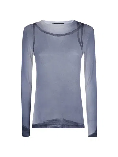 Pierantonio Gaspari Garza Print T-shirt In Blue