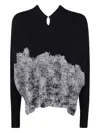 Pierantonio Gaspari Keyhole-neckline Wool Sweater In Black