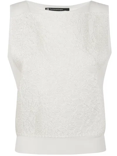 Pierantonio Gaspari Lace Top In White