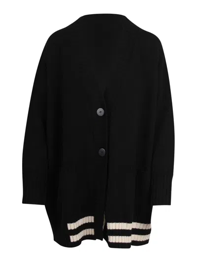 Pierantonio Gaspari Long Cardigan With Buttons In Multi