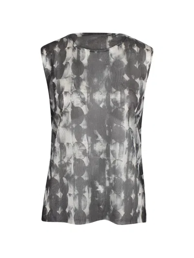 Pierantonio Gaspari Patterned Top In Gray