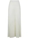 Pierantonio Gaspari Pleated Maxi Skirt In White